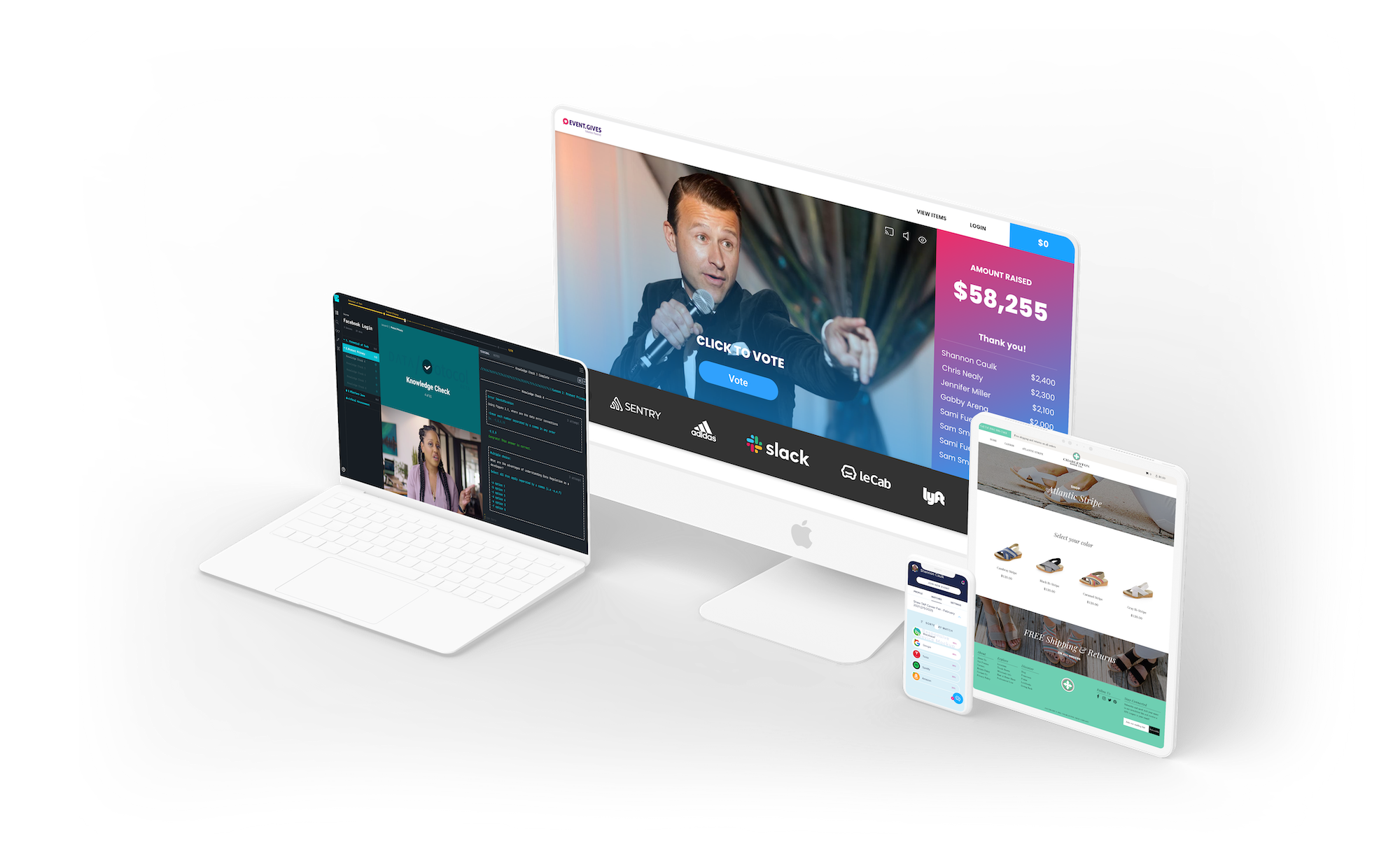 Code and Trust mobile product example graphic